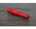 Banana Plug Insulated Shrouded 4 mm Brass 1kVAC 1kVDC 10A Soldering Red Pack of 5 pieces